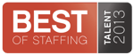 2013 Best of Staffing - Talent Award