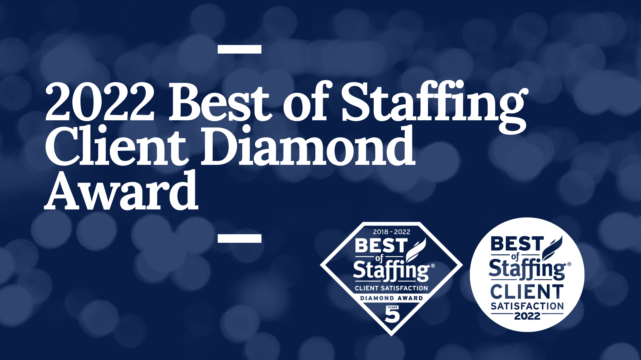 2022 Best of Staffing Client Diamond Award