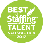2017 Best of Staffing Talent Satisfaction