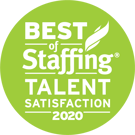 2020 Best of Staffing Award - Talent Satisfaction | Best Staffing Agencies in MD, DC, VA, NC, and beyond